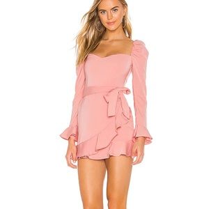 NWT Superdown Khloe Ruffle Sleeve Mini Dress
